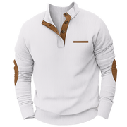 Bellonaro™ | Sweter z korduroy z ćwierć guzikiem