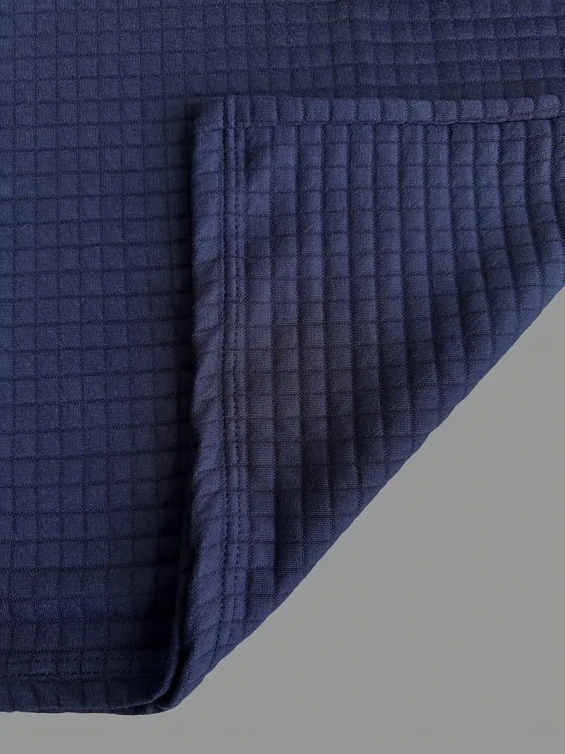 Męska koszulka polo w slim fit z teksturowanym materiałem i kieszenią na zamek w rękawie