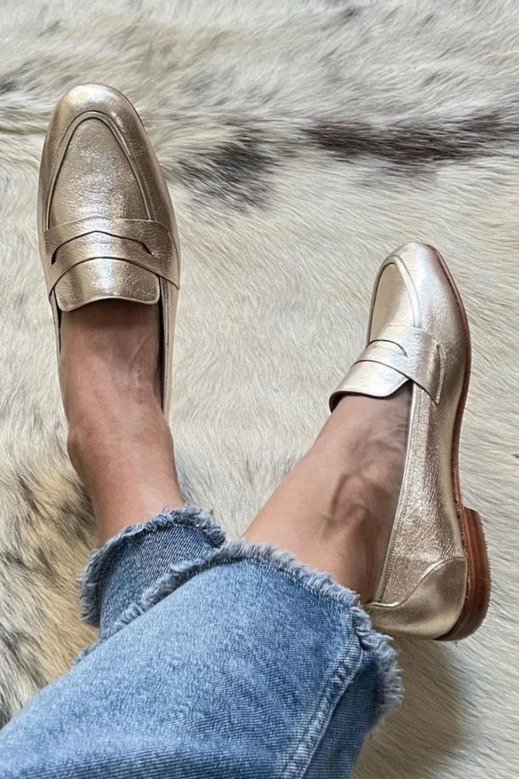Camélia | Mocassins Métallisés