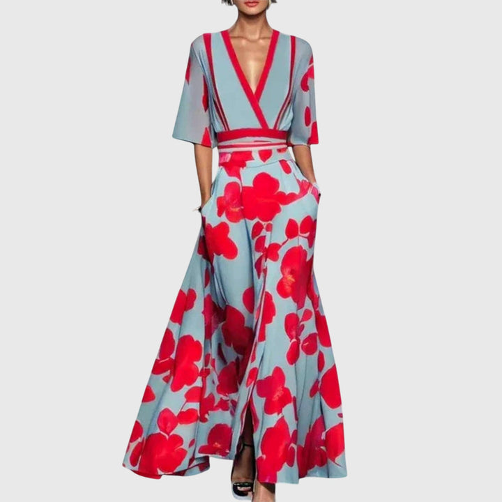 Sidonie | Robe Maxi Cache-Cœur Florale