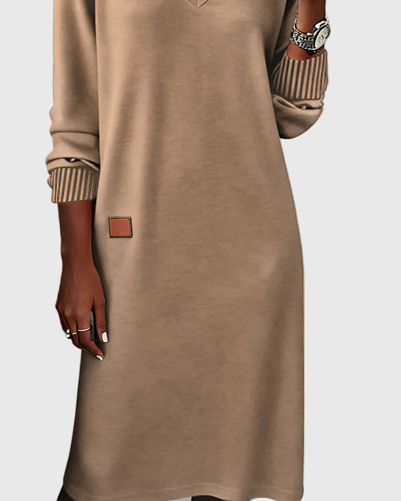Camélia | Robe Maxi Minimaliste Chic