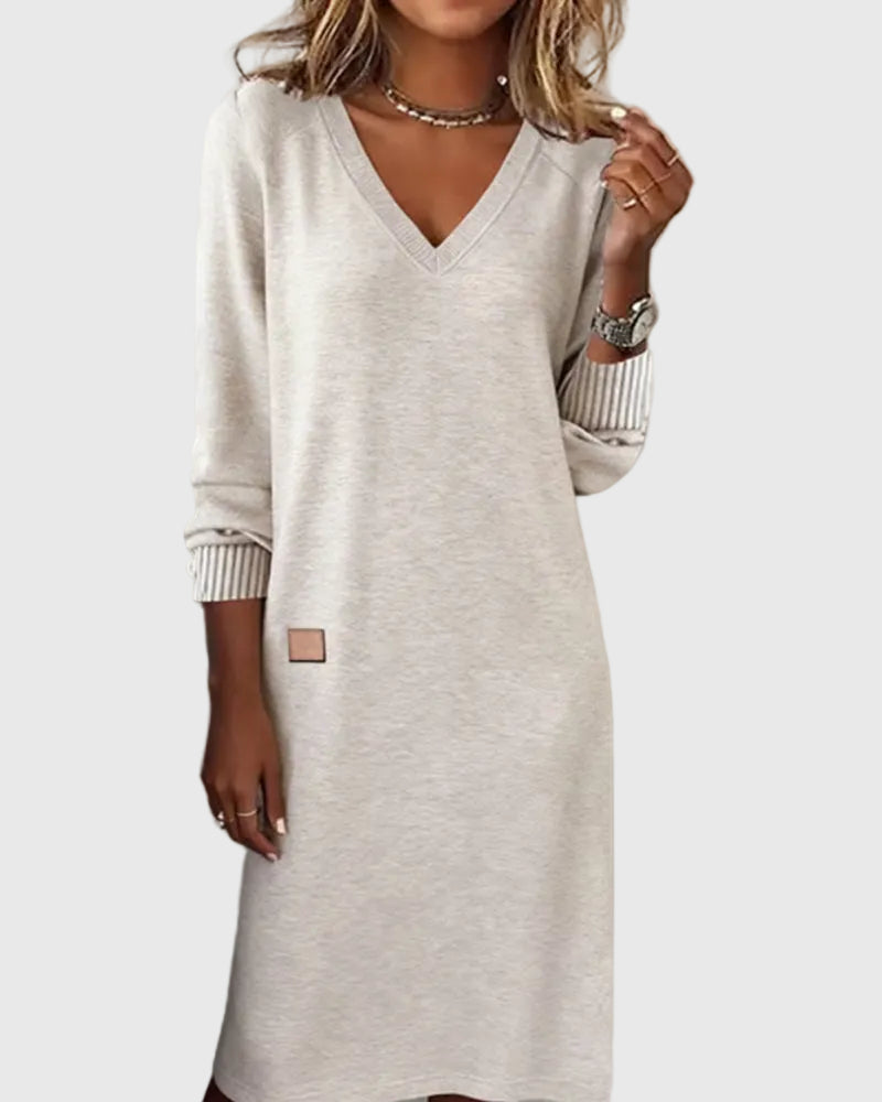 Camélia | Robe Maxi Minimaliste Chic