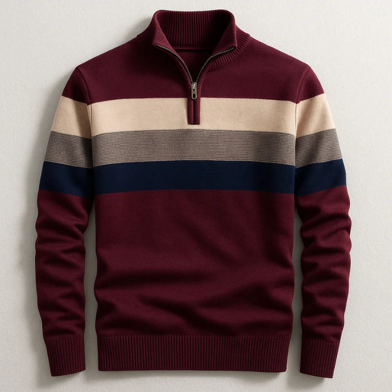 Sweter Elston Heritage z zamkiem na ćwierć