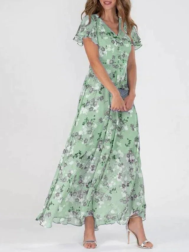 Léonie | Robe Maxi Fleurie Légère