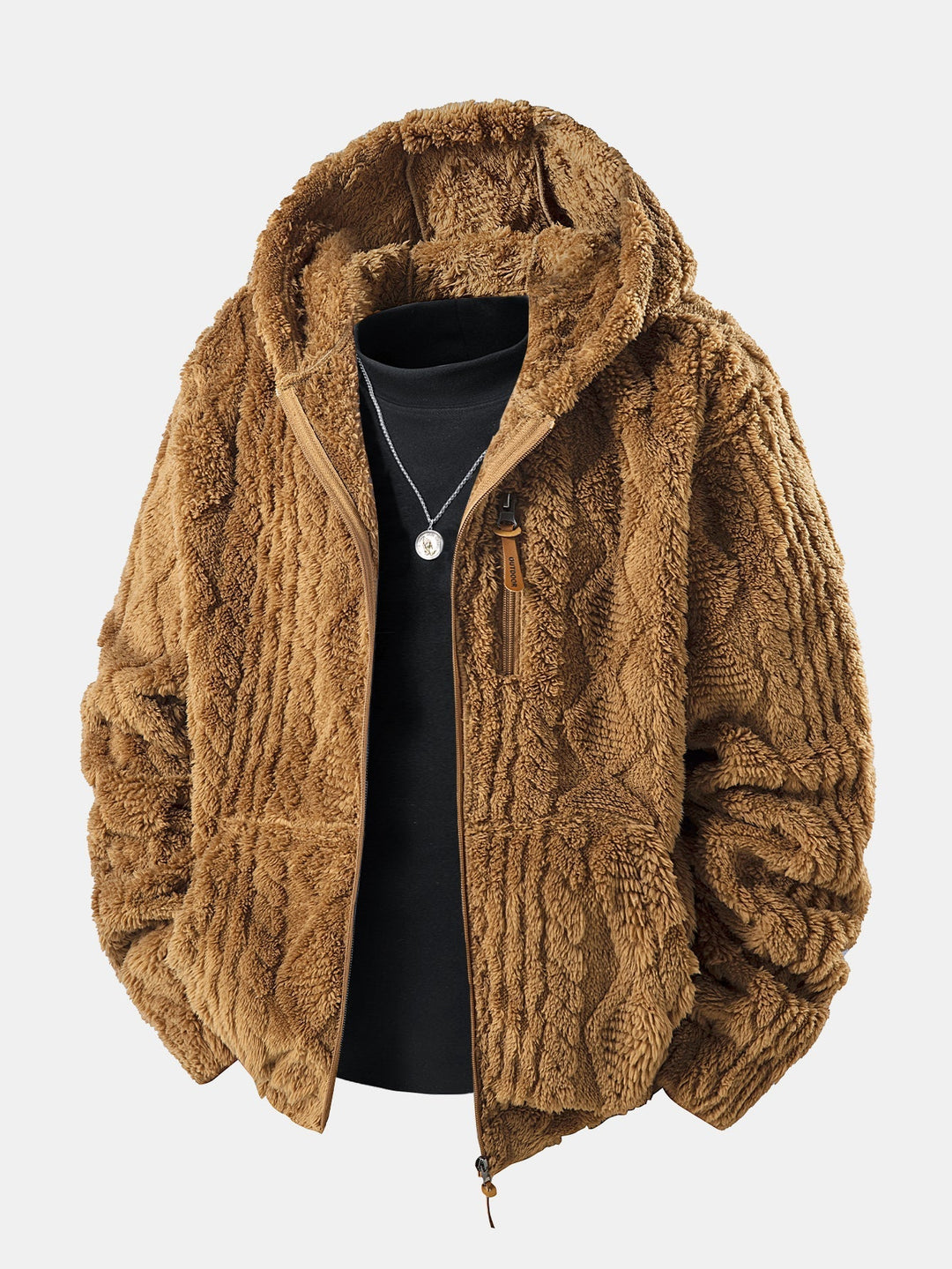 Bluza z kapturem Velinor Jacquard Teddy