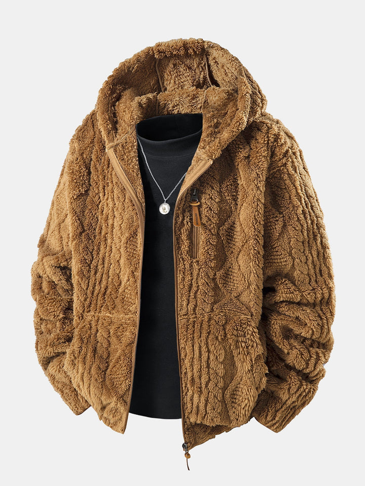 Bluza z kapturem Velinor Jacquard Teddy
