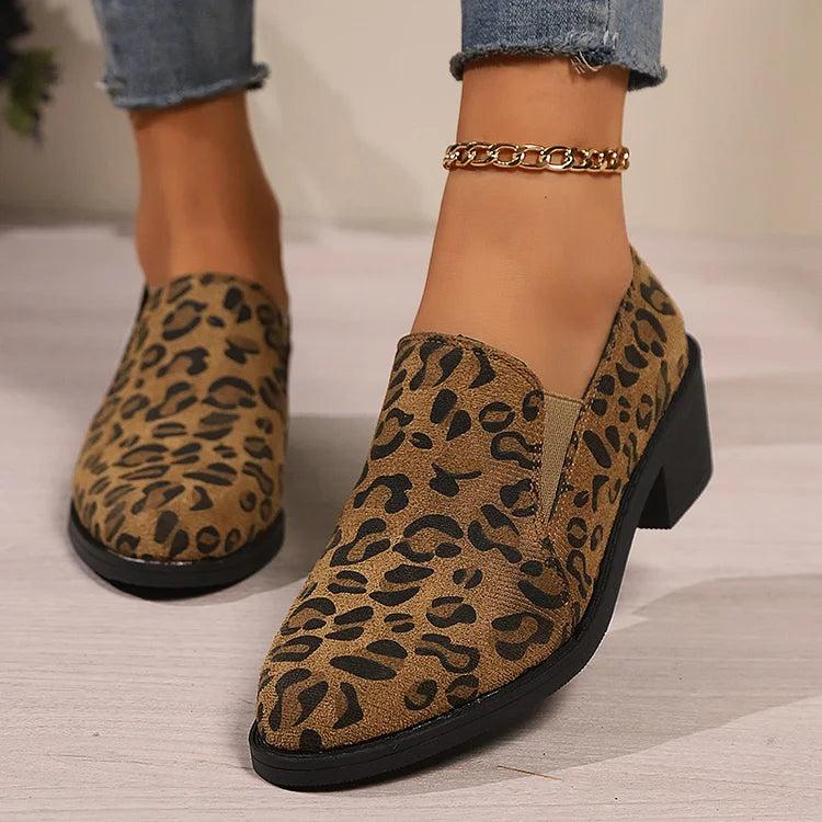 Savina | Mocassins Léopard Confort