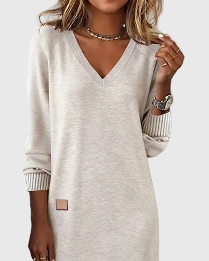 Camélia | Robe Maxi Minimaliste Chic