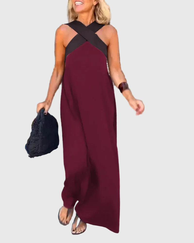 Maëlys | Robe Maxi Dos Nu Élégante