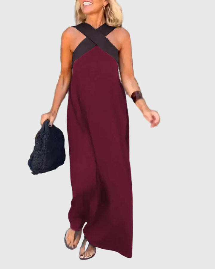 Maëlys | Robe Maxi Dos Nu Élégante