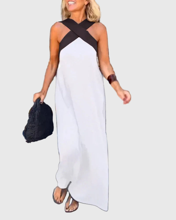 Maëlys | Robe Maxi Dos Nu Élégante