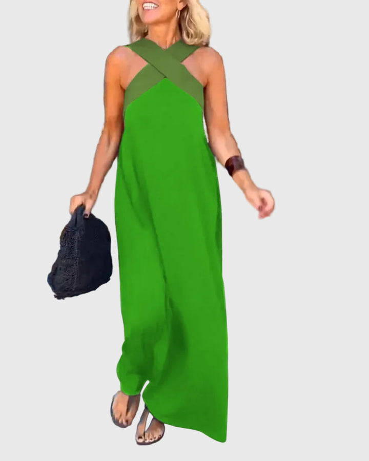 Maëlys | Robe Maxi Dos Nu Élégante