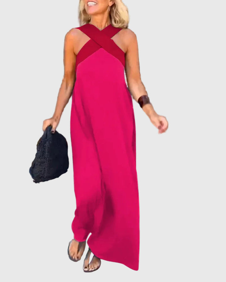 Maëlys | Robe Maxi Dos Nu Élégante