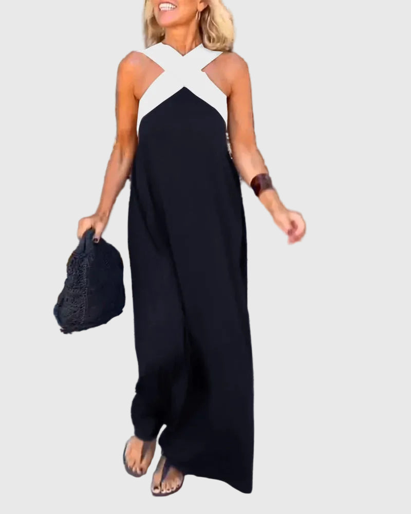 Maëlys | Robe Maxi Dos Nu Élégante
