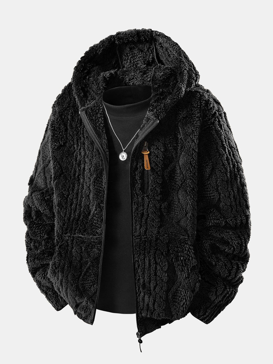 Bluza z kapturem Velinor Jacquard Teddy