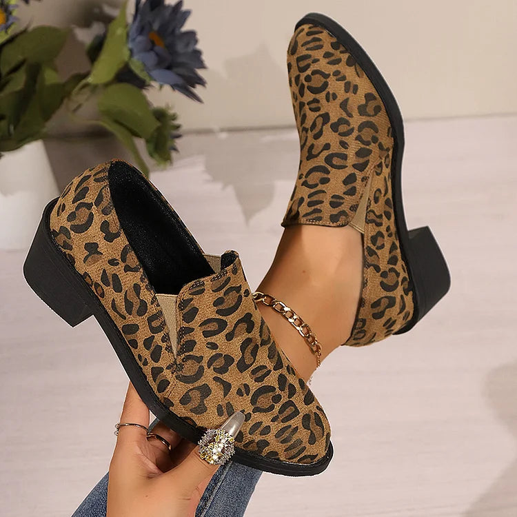 Savina | Mocassins Léopard Confort