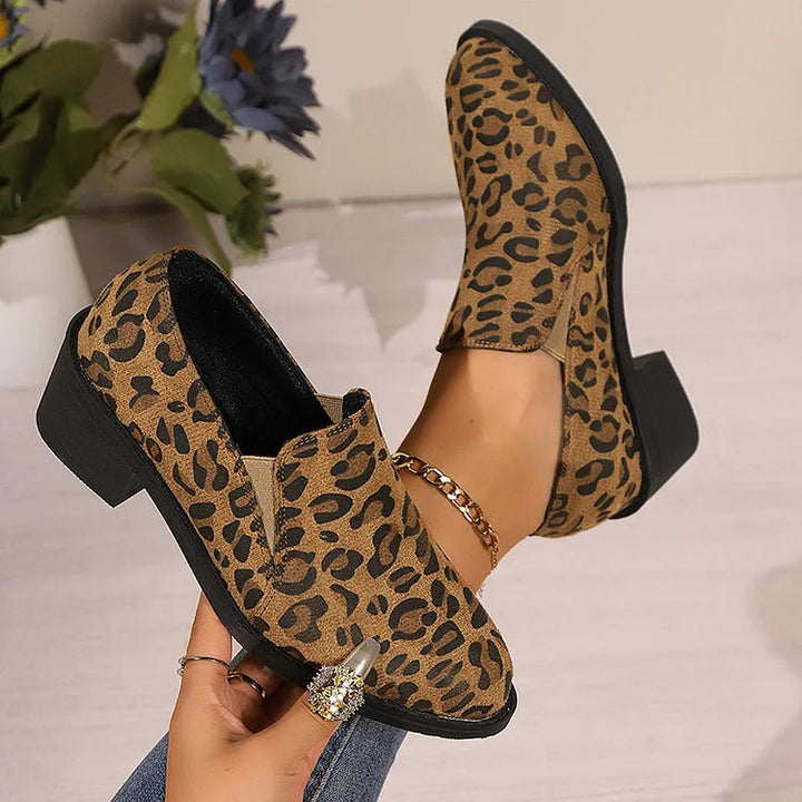 Savina | Mocassins Léopard Confort