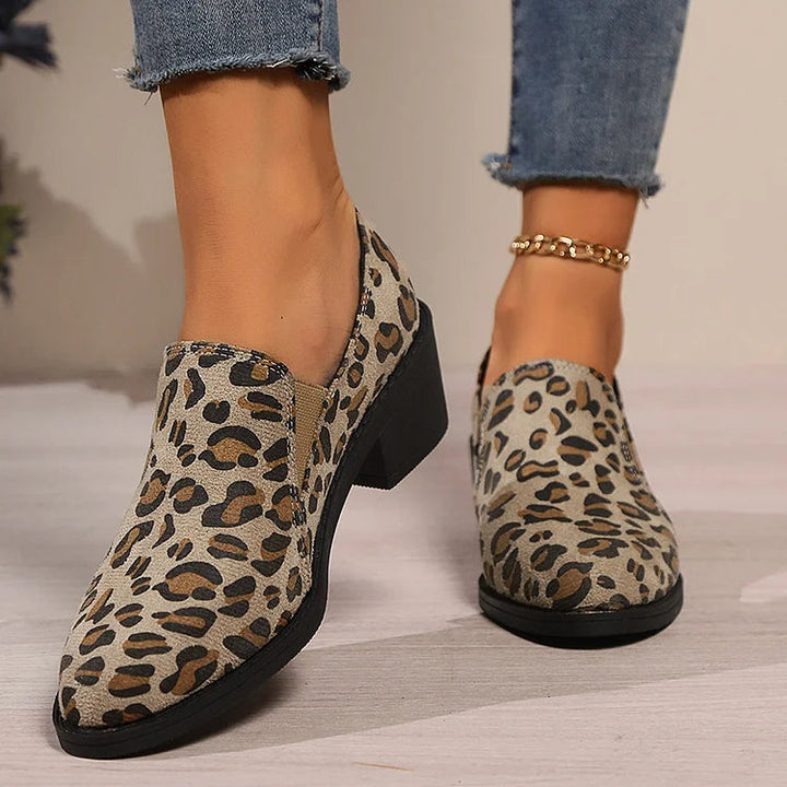 Savina | Mocassins Léopard Confort