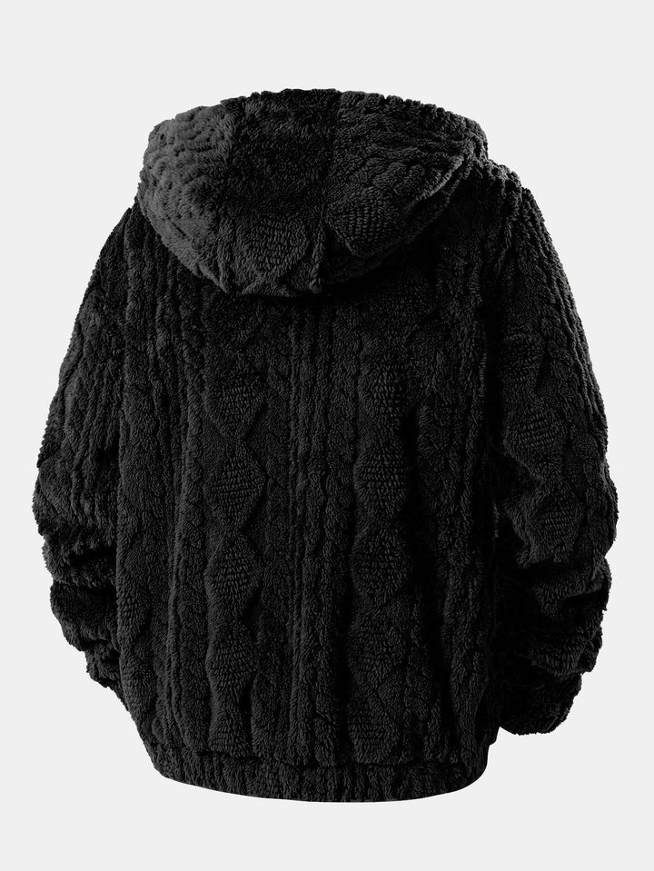 Bluza z kapturem Velinor Jacquard Teddy