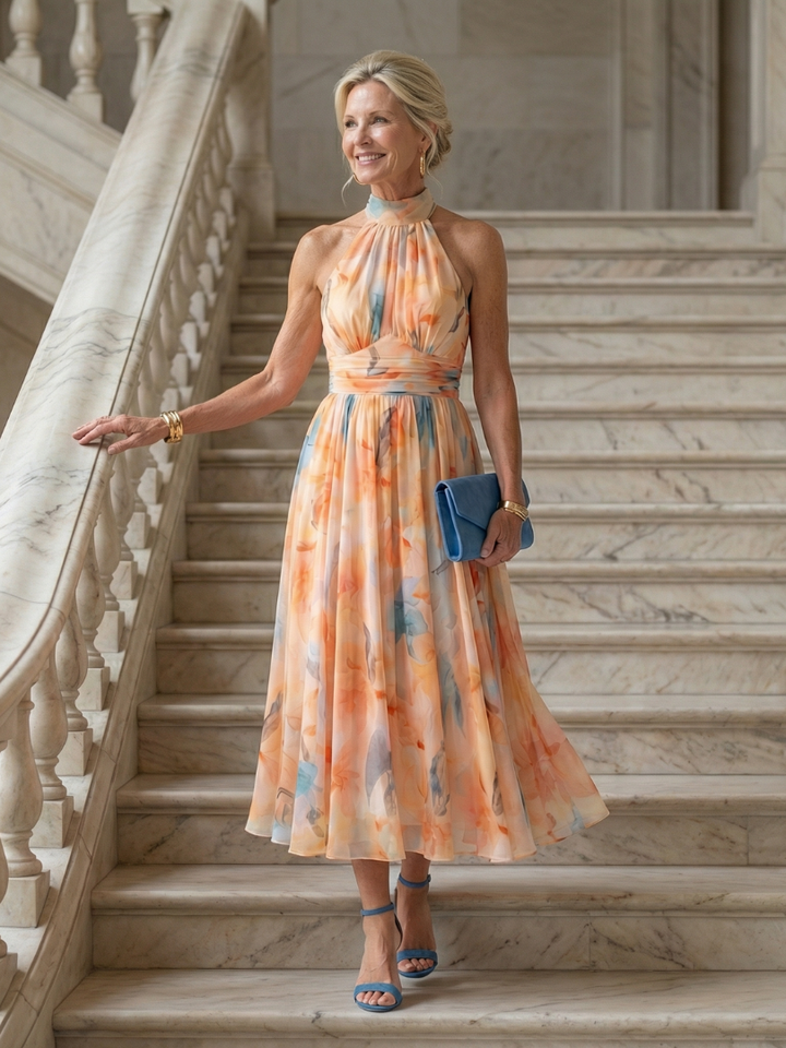 Lena | Robe Midi Halter