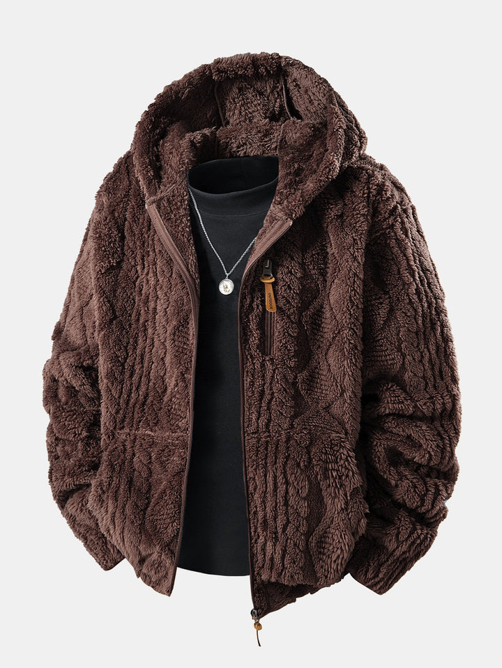Bluza z kapturem Velinor Jacquard Teddy