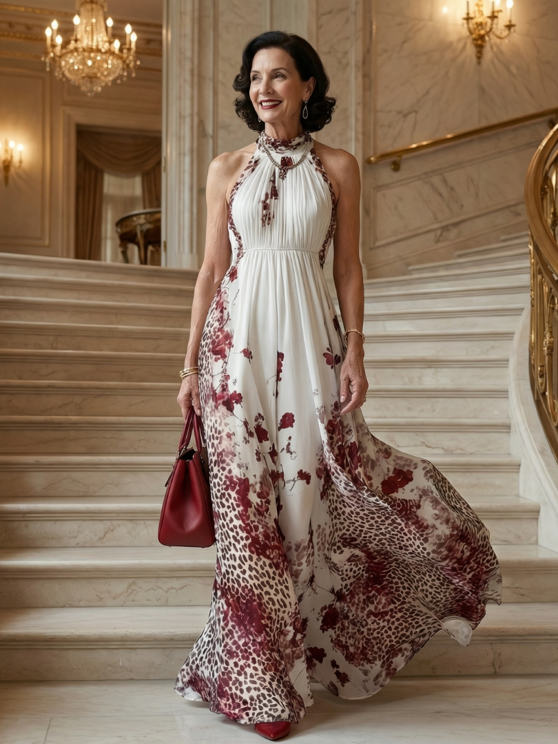 Grażyna | Robe Maxi Plissée