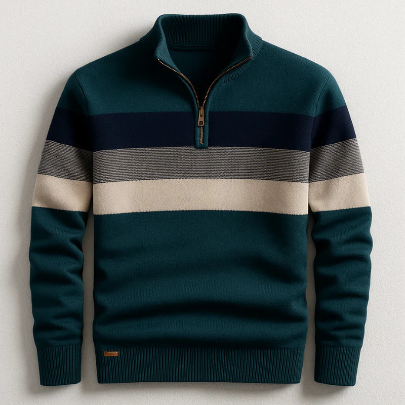Sweter Elston Heritage z zamkiem na ćwierć
