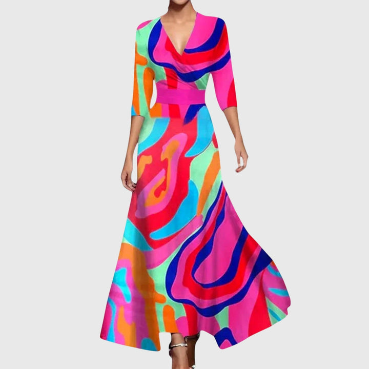 Sidonie | Robe Maxi Cache-Cœur Florale