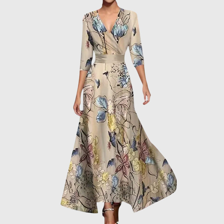 Sidonie | Robe Maxi Cache-Cœur Florale
