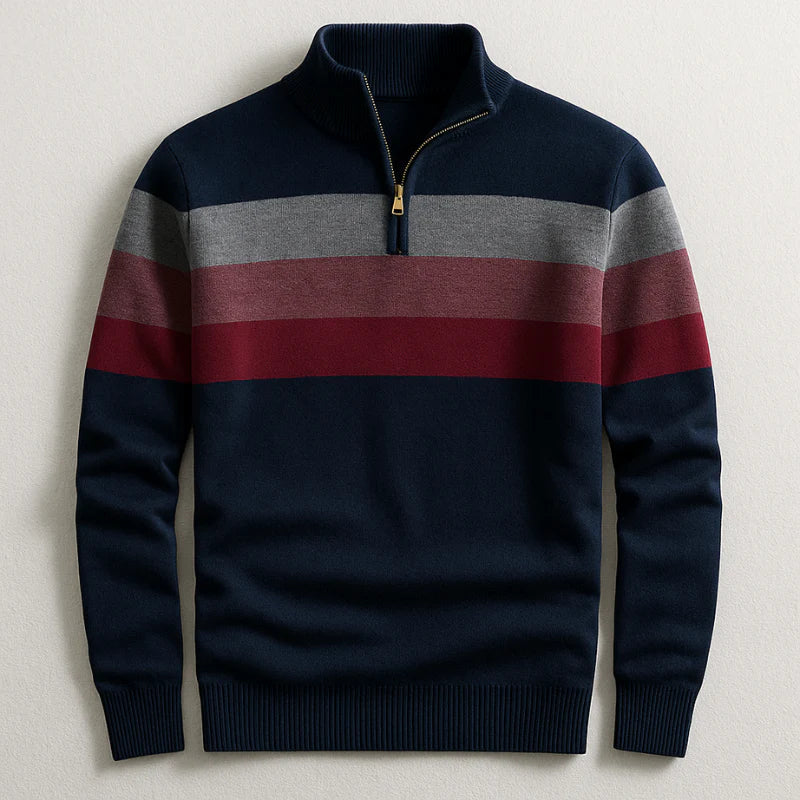 Sweter Elston Heritage z zamkiem na ćwierć