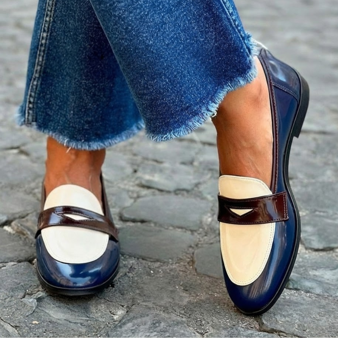Marine | Mocassins Vernis