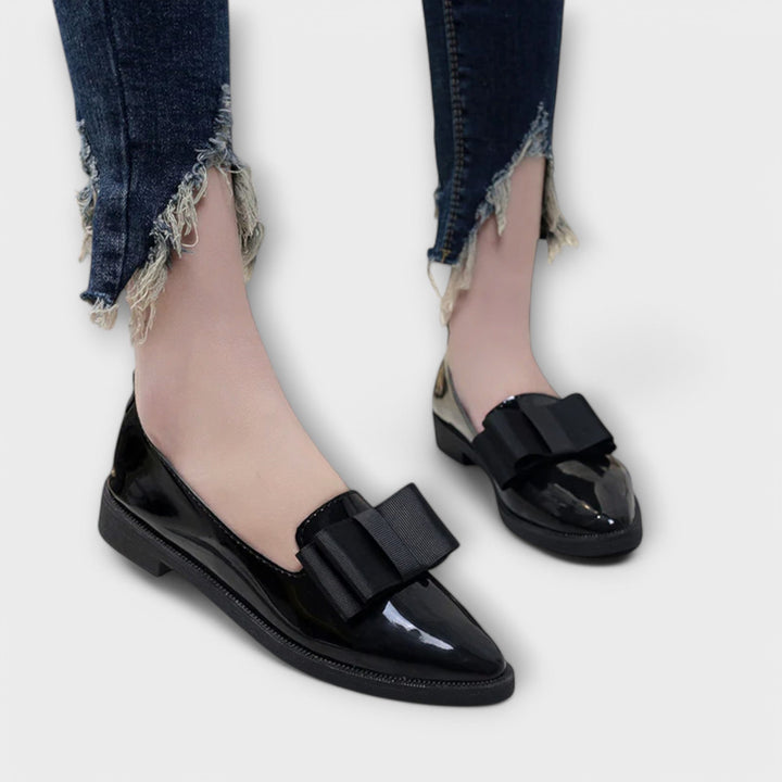 Léonie | Mocassins Vernis Nœud