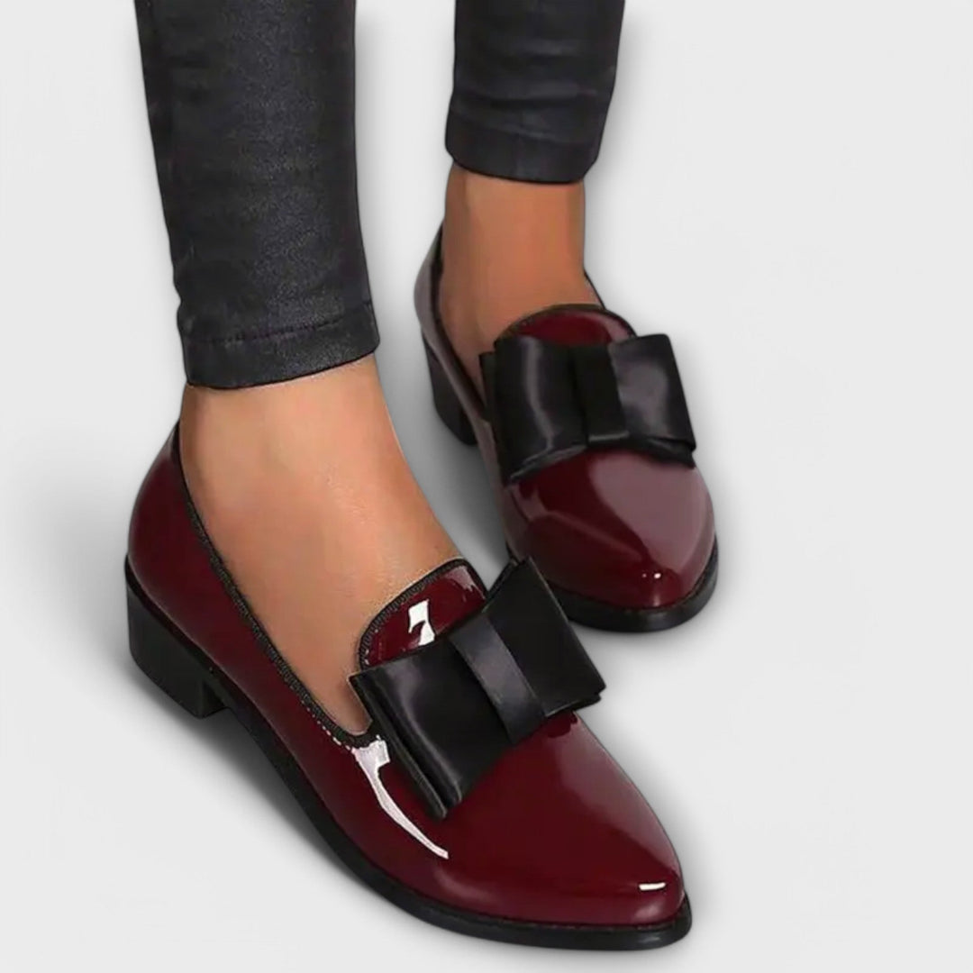 Léonie | Mocassins Vernis Nœud