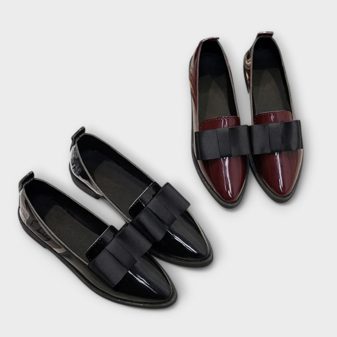 Léonie | Mocassins Vernis Nœud
