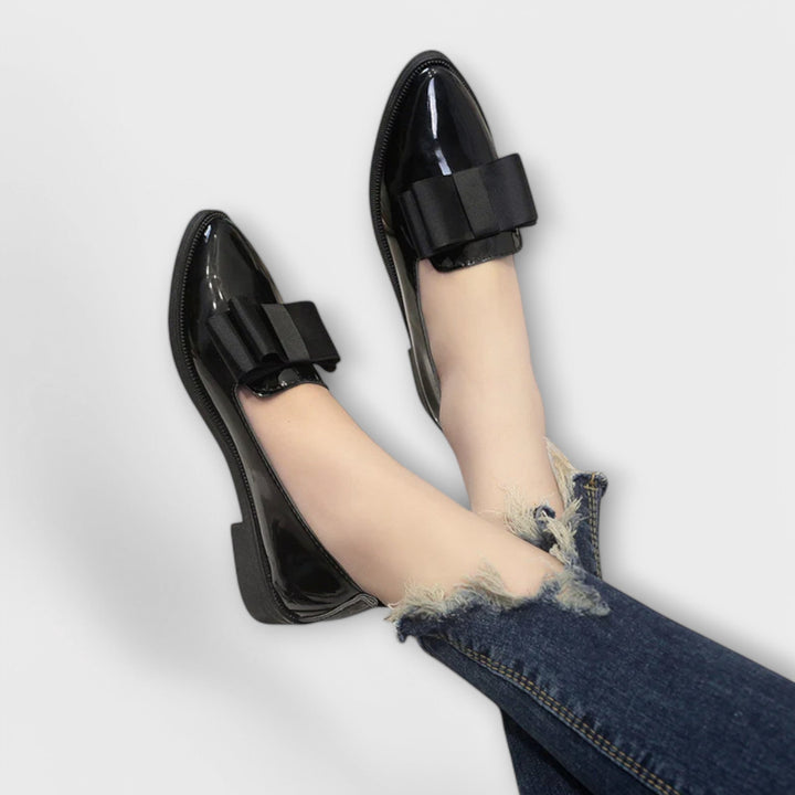 Léonie | Mocassins Vernis Nœud