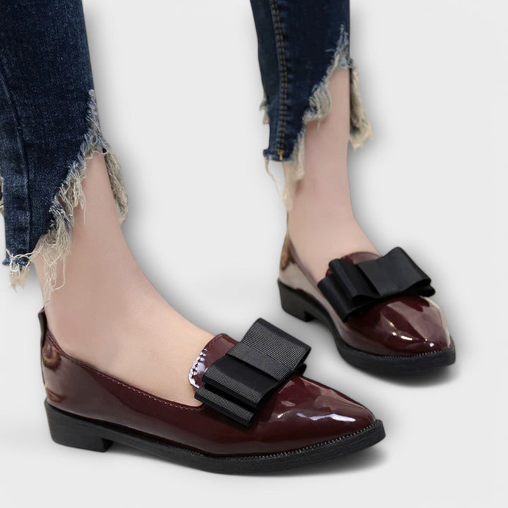 Léonie | Mocassins Vernis Nœud