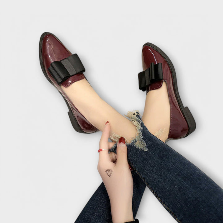Léonie | Mocassins Vernis Nœud