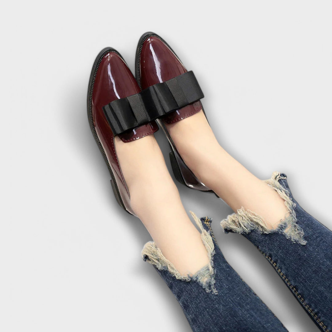 Léonie | Mocassins Vernis Nœud