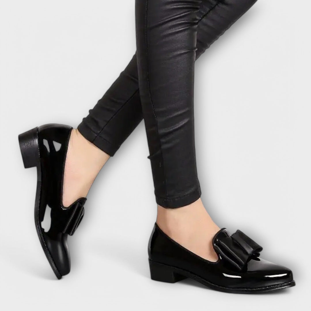 Léonie | Mocassins Vernis Nœud