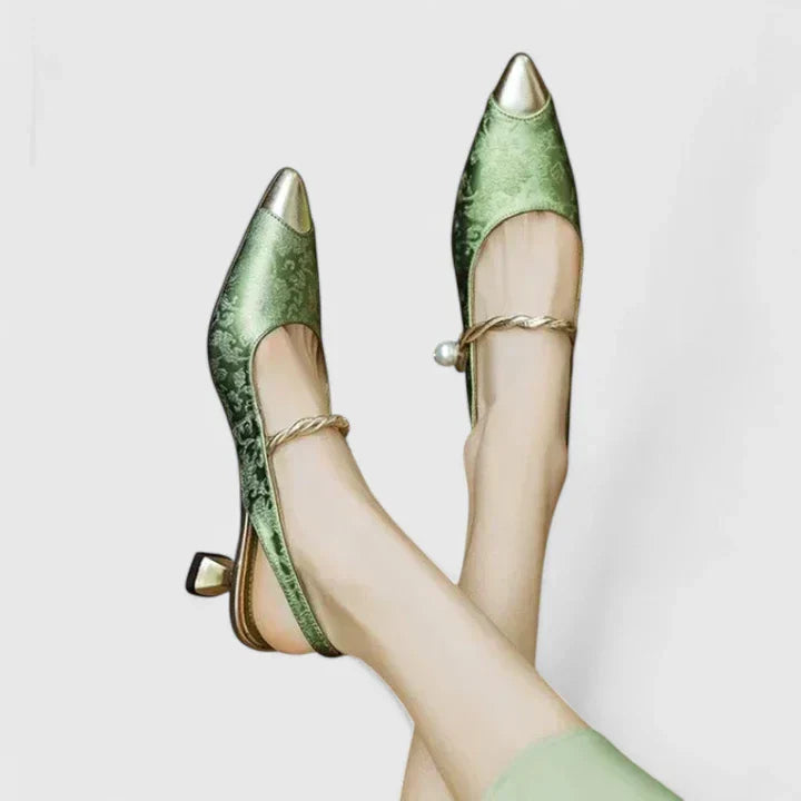 Aurélia | Mocassins Slingback Élégance Dorée