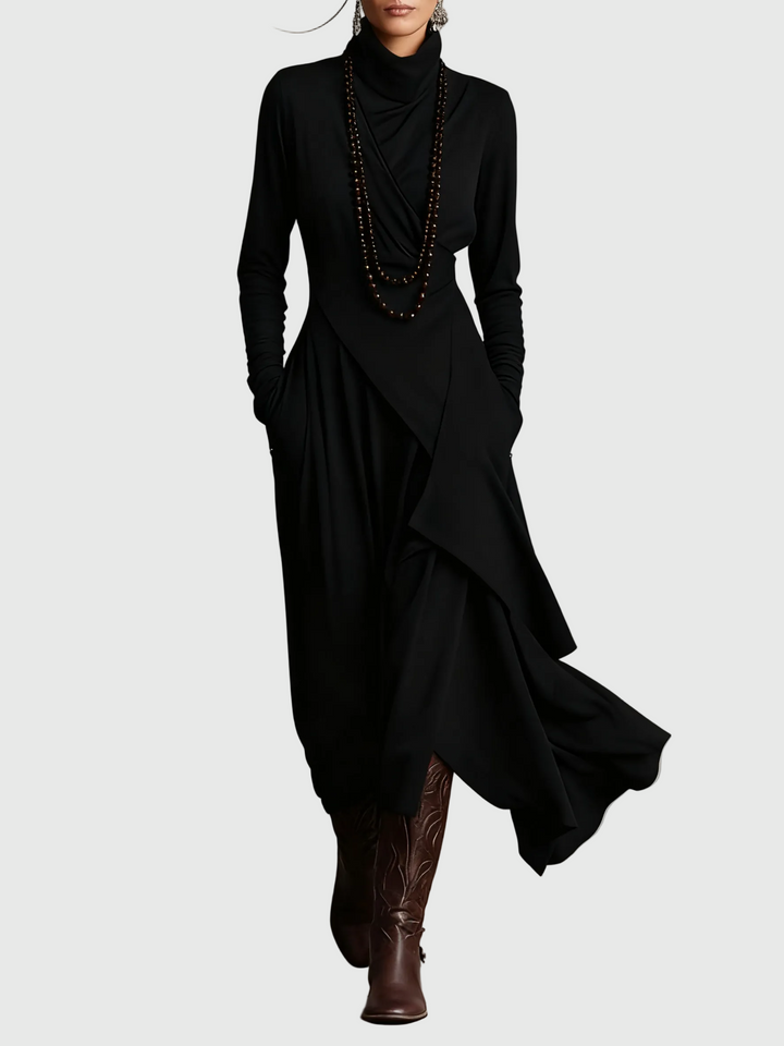 Isabeau | Robe Maxi Drapée Élégance