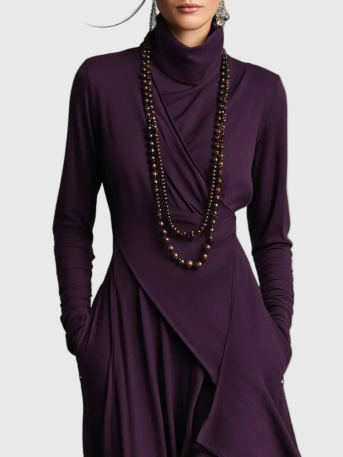 Isabeau | Robe Maxi Drapée Élégance