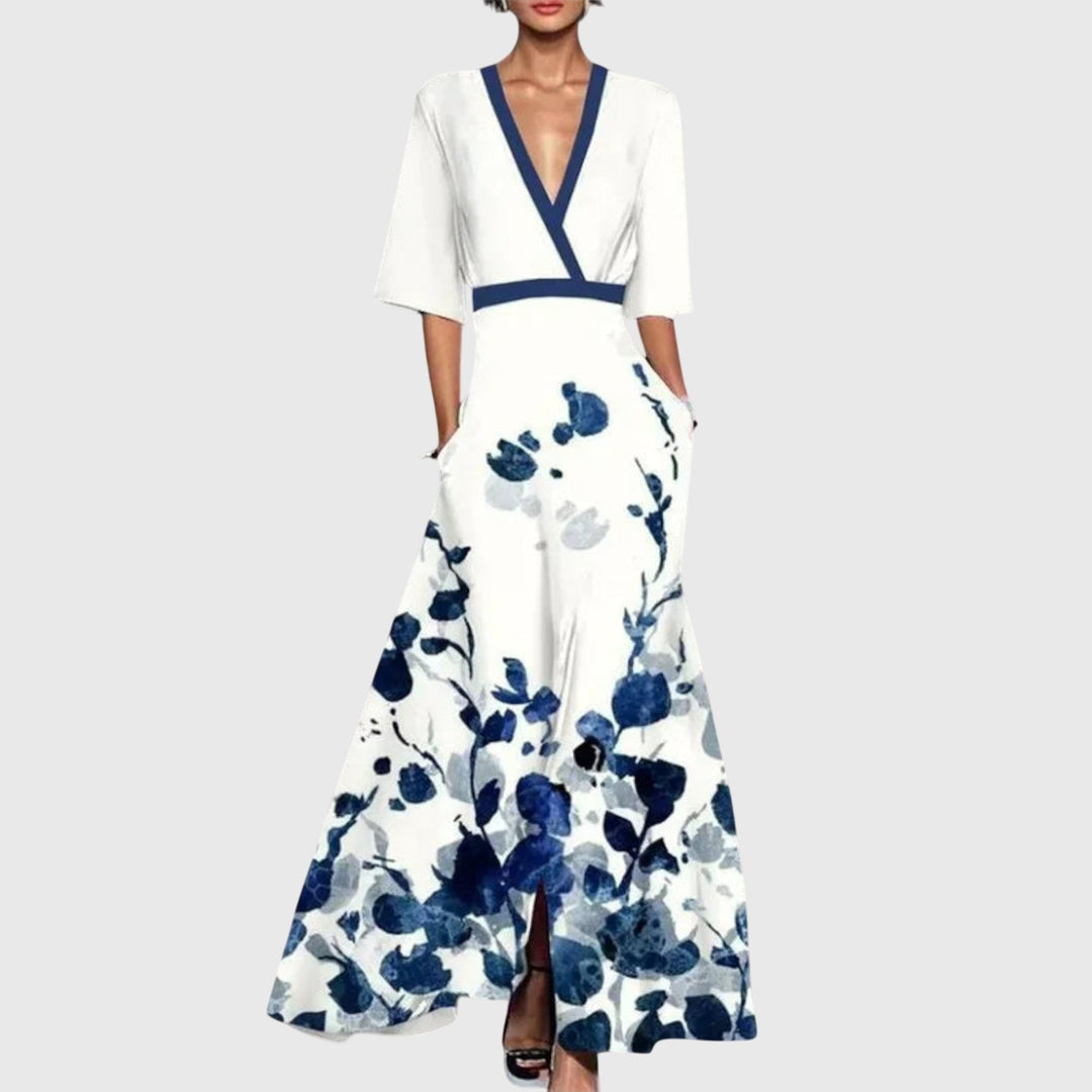 Sidonie | Robe Maxi Cache-Cœur Florale