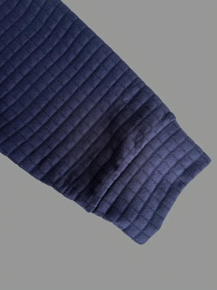 Męska koszulka polo w slim fit z teksturowanym materiałem i kieszenią na zamek w rękawie