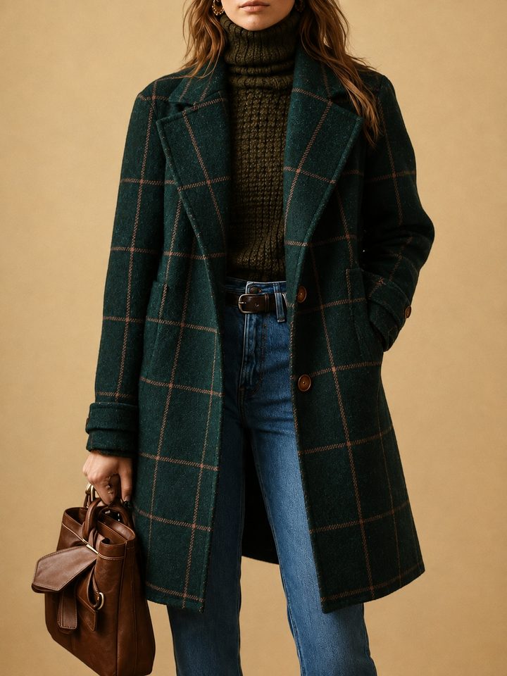 Bethany | Manteau Classique à Carreaux