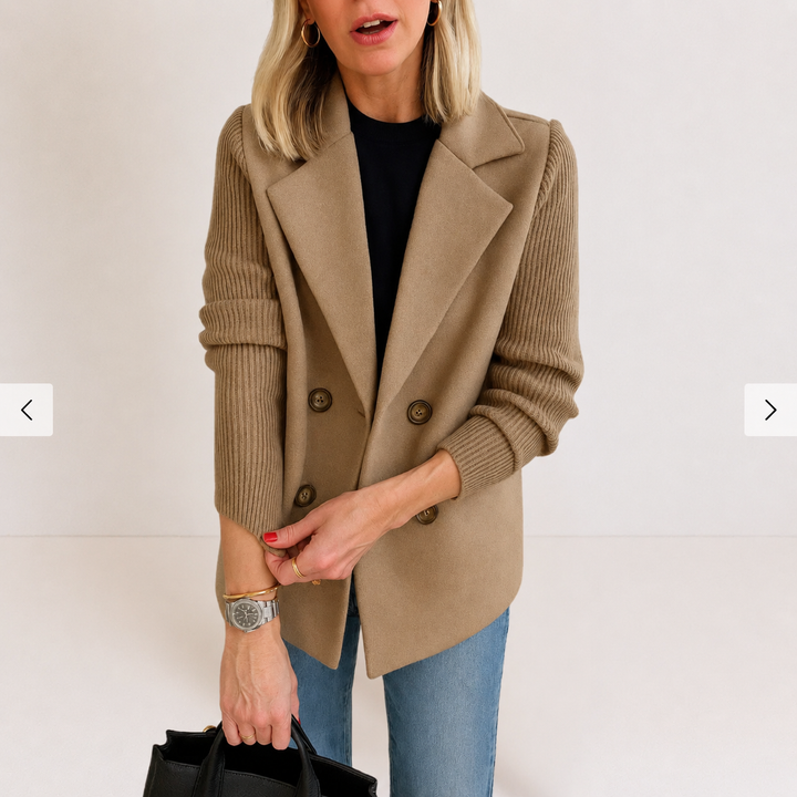Caroline | Veste avec manches en tricot