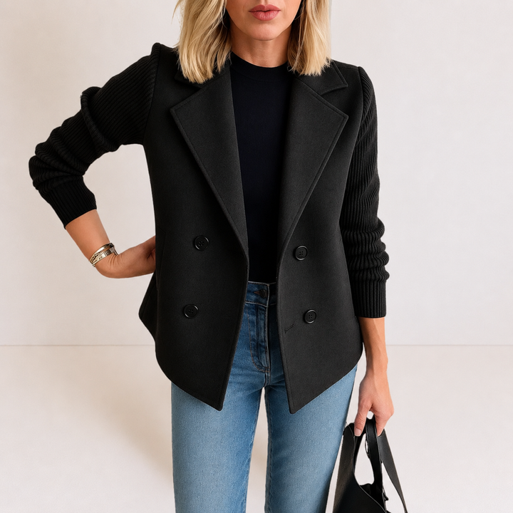Caroline | Veste avec manches en tricot