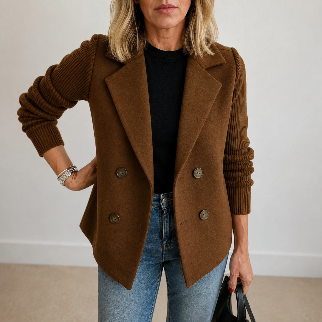 Caroline | Veste avec manches en tricot