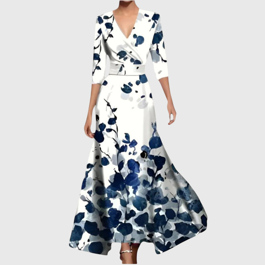 Sidonie | Robe Maxi Cache-Cœur Florale
