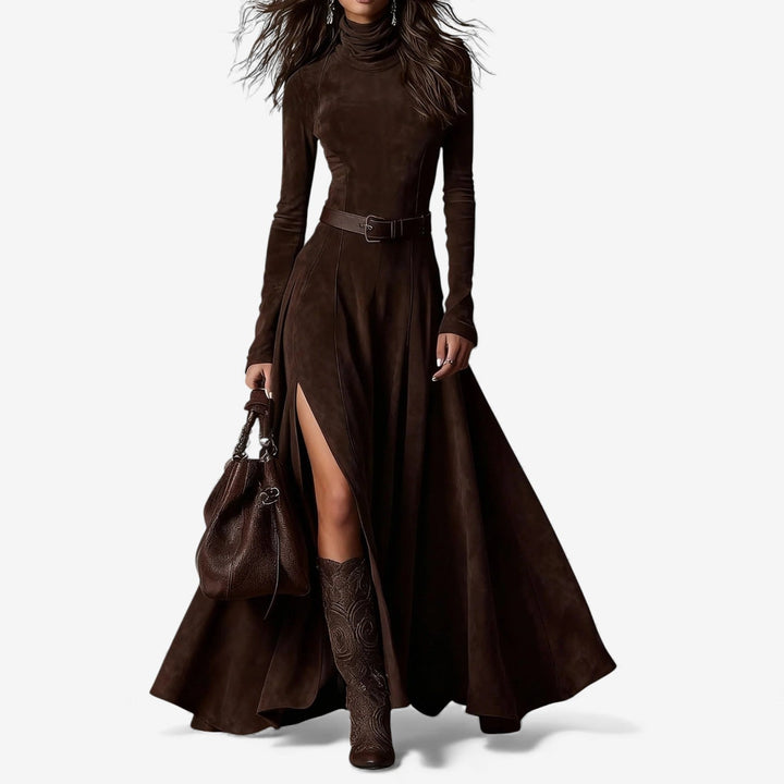 Héloïse | Robe Maxi Suédée Élégance